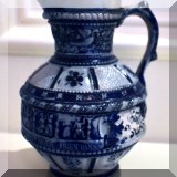 P14. German cobalt pottery. 
